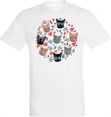 T-shirt hello summer cats wit