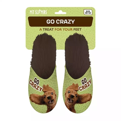Babouche Go Crazy vert marron