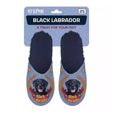Babouche noir labrador bleu foncé