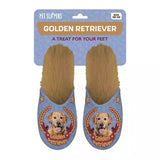 Babouche golden retriever lilas beige