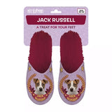 Babouche jack russel rose fuchsia