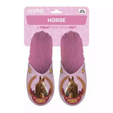 Babouche cheval rose