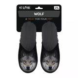 Babouche loup noir