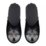 Babouche loup noir