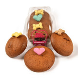 Trio de mini woofins glacés The Barking Bakery assortis