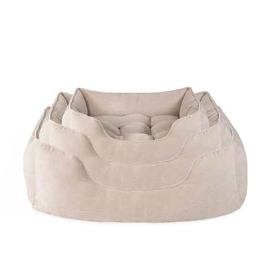 Lit pour chien Rosewood 40 winks cordon tissu côtelé beige