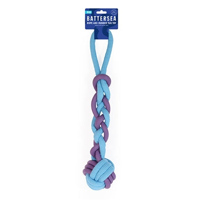 Battersea Rope Rubber Tug Blue