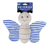 Battersea papillon froissé bleu