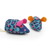 Duo de souris patchwork jolly moggy en palissandre