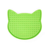 Tapis à lécher en palissandre tête de chat assorti