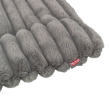 Tapis de salon Trixie lonni velours côtelé gris