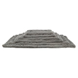 Tapis de salon Trixie lonni velours côtelé gris