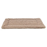 Trixie tapis de salon lonni velours côtelé marron clair