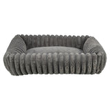 Trixie lit pour chien lonni velours côtelé angulaire gris