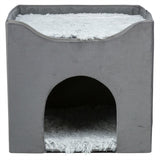 Trixie maison pour chat Harvey gris-blanc noir