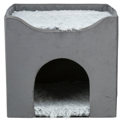 Trixie maison pour chat Harvey gris-blanc noir