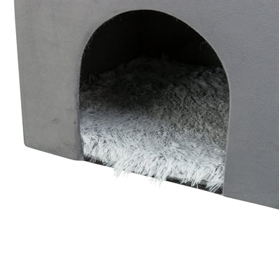 Trixie maison pour chat Harvey gris-blanc noir