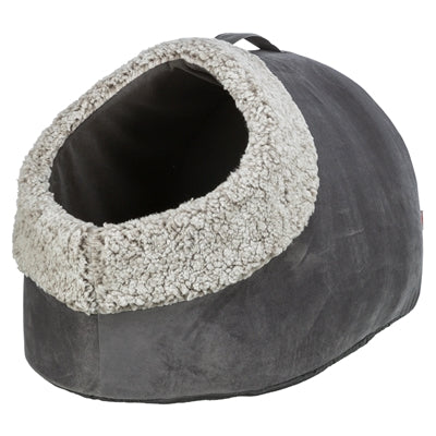 Trixie lit pour chat igloo calida réfléchissant la chaleur gris-blanc noir