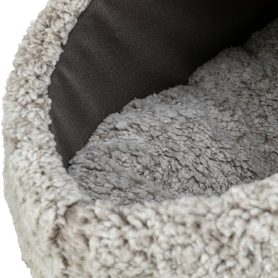 Trixie lit pour chat igloo calida réfléchissant la chaleur gris-blanc noir