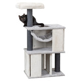 Trixie Junior Scratching Post Harvey avec un pinceau blanc noir