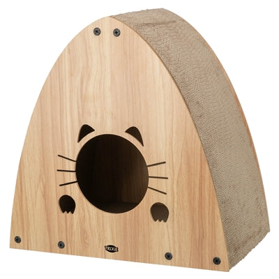 Trixie maison de crabe mdf marron clair