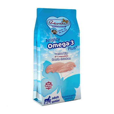 Renske Mighty Omega Plus Hipoalergeneno de arroz de pollo para adultos