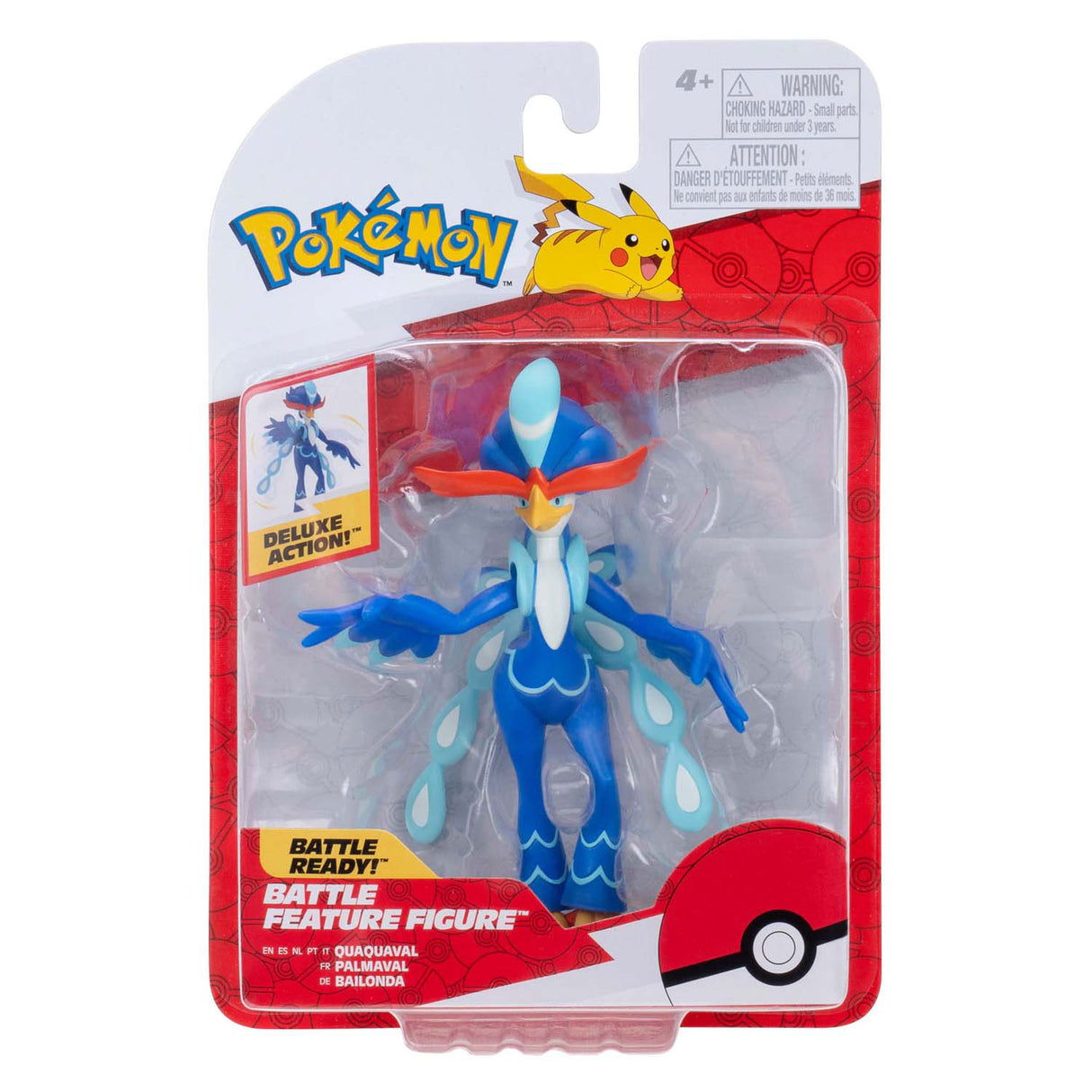 Figurine de combat Pokémon Jazwares - Quaquaval