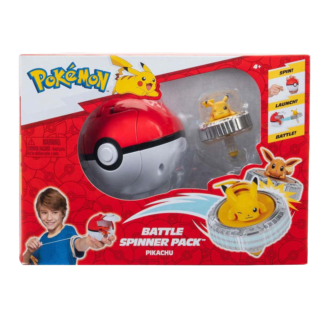 Battle spinner - pack unique pikachu #1 poke ball | 3 pièces