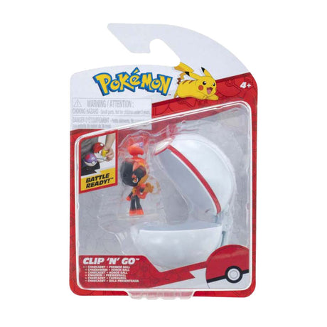 Jazwares Pokémon - Clip N Go Charcadet Premier Bal