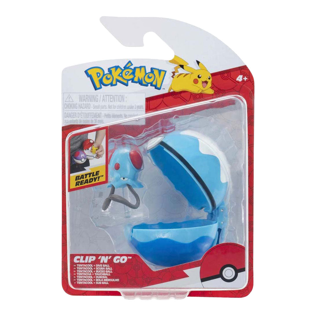 Jazwares Pokémon - Clip n Go Tentacool Ballon de plongée