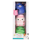 Peluche peluche Jazwares squishmallows - micromallows ingred, amélie, daisuke - 3pcs.