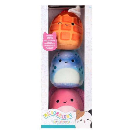 Peluche peluche Squishmallows - micromallows auggie, weaver, zinx - 3 pcs.