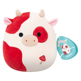 Peluche peluche Jazwares squishmallows - claudio la vache champignon rouge - 19cm