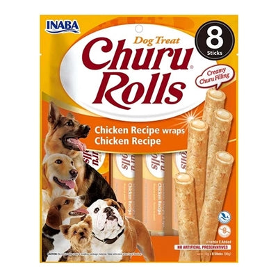 Rouleaux de churu pour chien Inaba wraps de recette de poulet