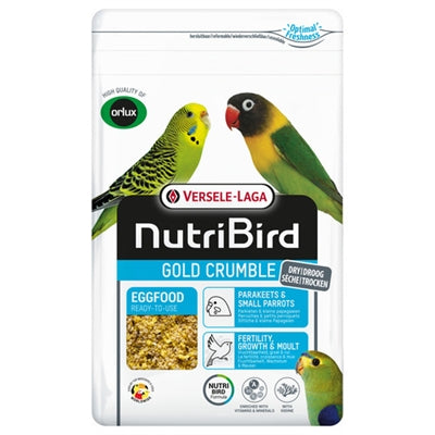 Nutribird gold crumble nourriture sèche aux oeufs perruches petits perroquets