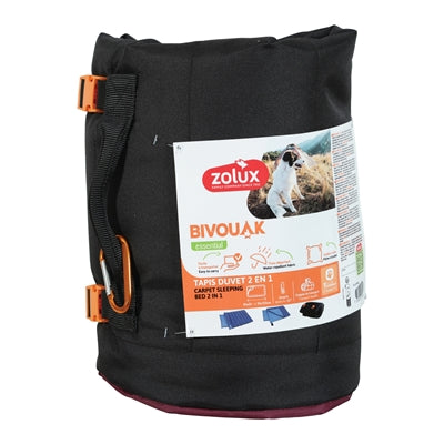 Zolux bivouak couverture pour chien sac de couchage 2en1 rouge