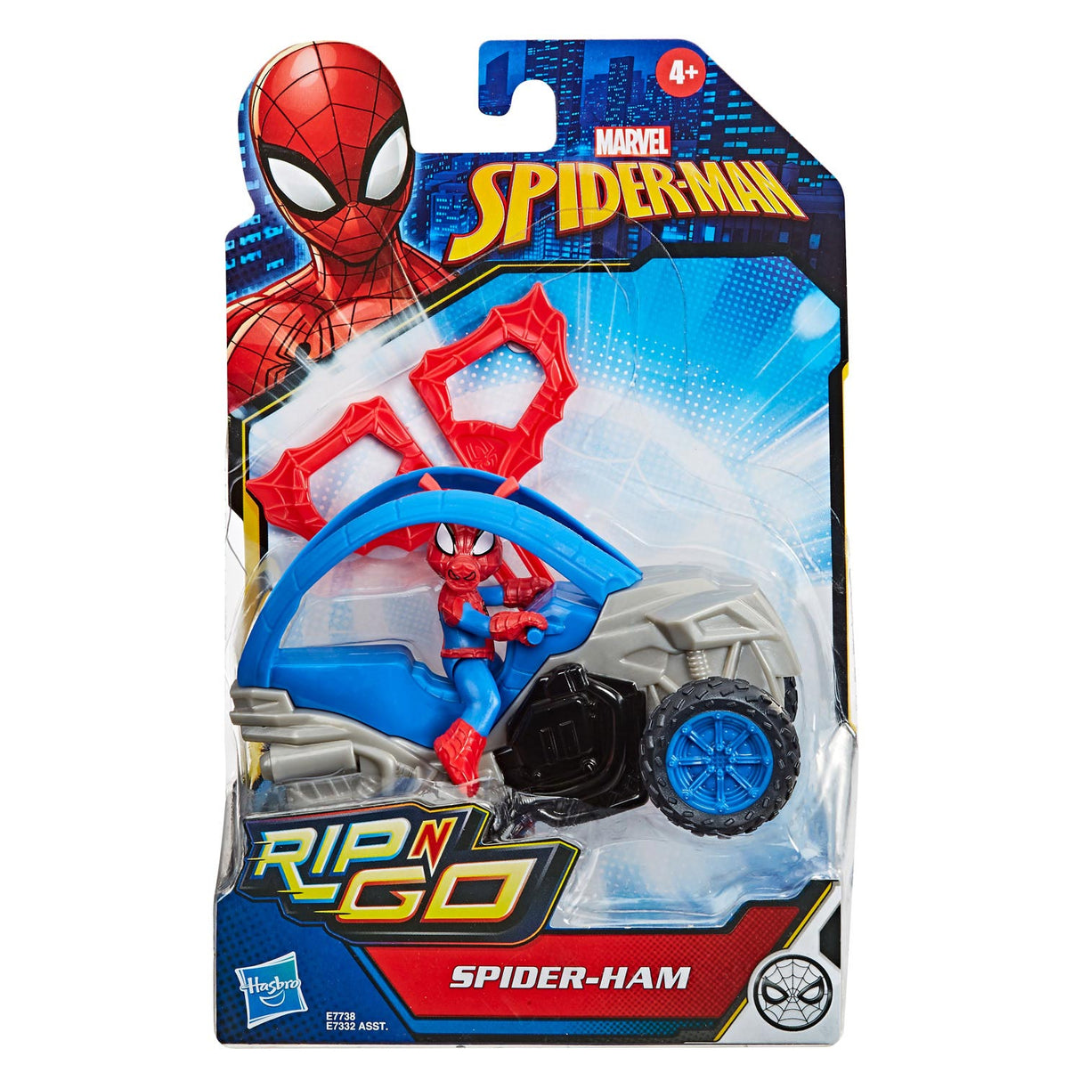 Hasbro Spider-Man Rip and Go Figure Blue