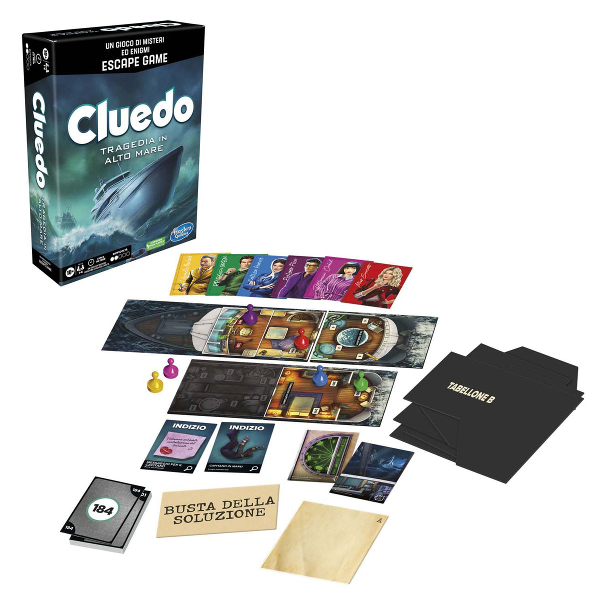 Jeu de société Hasbro Cluedo pour échapper au sabotage en mer