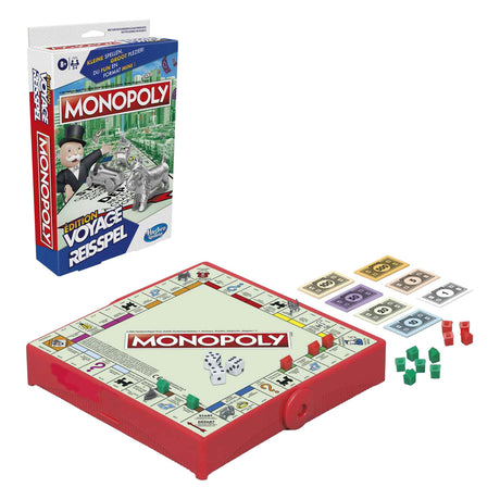 Hasbro gaming monopoly jeu de voyage - édition belge - jeu de société