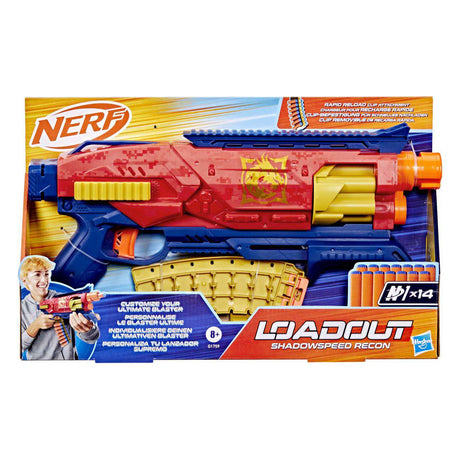 Nerf Loadout Shadowspeed Recon Blaster avec 14 fléchettes N1