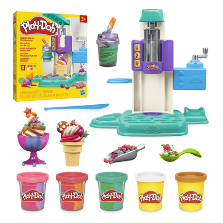 Play-doh ensemble de jeu de glace molle arc-en-ciel - 5 pots en argile