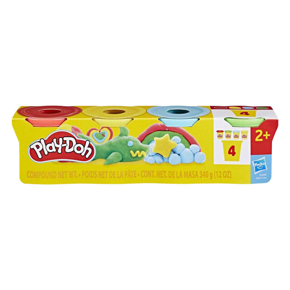 Play-doh classique - 4 pots en argile