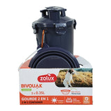 Zolux BVK 2in1 set de voyage bouteille avec gamelle et abreuvoir bleu