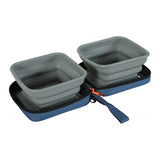 Zolux BVK 2en1 gamelle et abreuvoir pliables bleu
