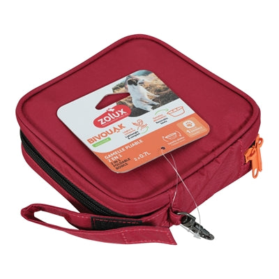 Zolux BVK 2in1 gamelle pliable et abreuvoir rouge