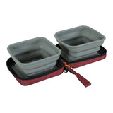 Zolux BVK 2in1 gamelle pliable et abreuvoir rouge