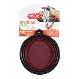 Zolux BVK bol alimentaire pliable en silicone rouge