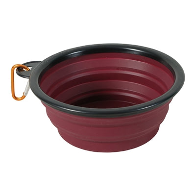 Zolux BVK bol alimentaire pliable en silicone rouge