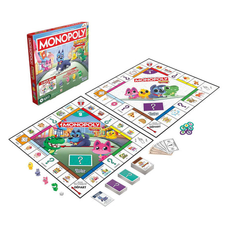 Jeu de société Monopoly junior - 2 jeux en 1 - Édition française