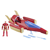 Vaisseau Marvel Avengers Iron Man avec 1 figurine - 10 cm - 4 ans